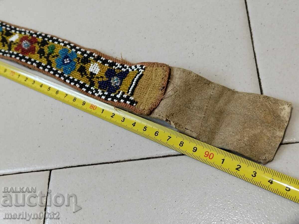 Beaded belt early 20th century costume - 5
