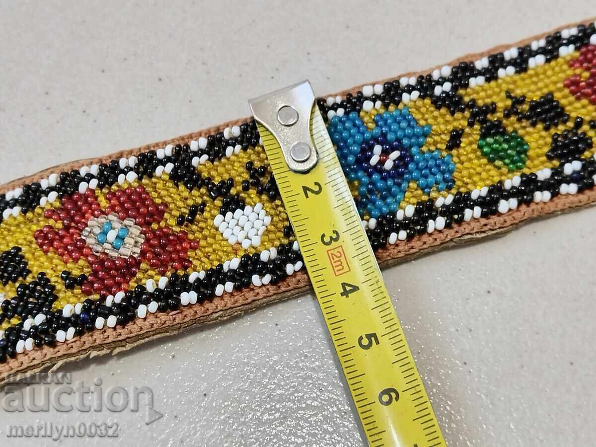 Beaded belt early 20th century costume - 6