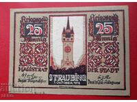 Banknote-Germany-Bavaria-Straubing-25 pfennig 1918