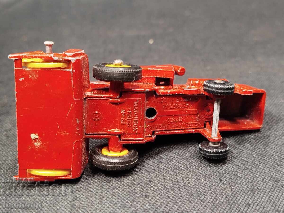 OLD RETRO METAL WHEEL MATCHBOX ENGLAND CLAAS HARVESTER - 6