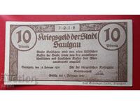 Bancnota-Germania-Baden-Württemberg-Bad Saulgau-10 pf. 1918