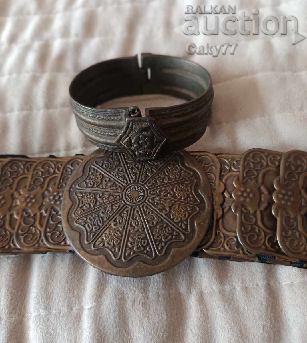 Brass costume belt and sachan bracelet with price 180.00 BGN | € 92.03 Brass costume belt and sachan bracelet with price 180.00 BGN | € 92.03