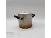 Urcior de lapte vechi din aluminiu, anii 70 (12,1)