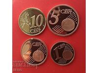 Germany-lot 4 euro coins-matte-glossy