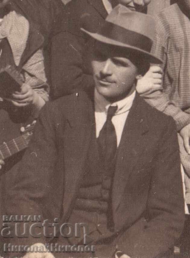 FOTO VECHE CU ȘCOLARĂ CU ESARFE D369 - 6