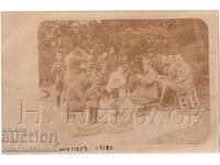 1918 OLD PHOTO PSV SHUMEN MILITARY AT LUNCH D373