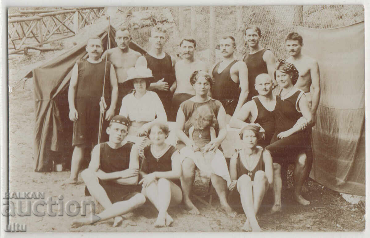 PSV, troupe of artists, RPPC, untraveled PSV, troupe of artists, RPPC, untraveled
