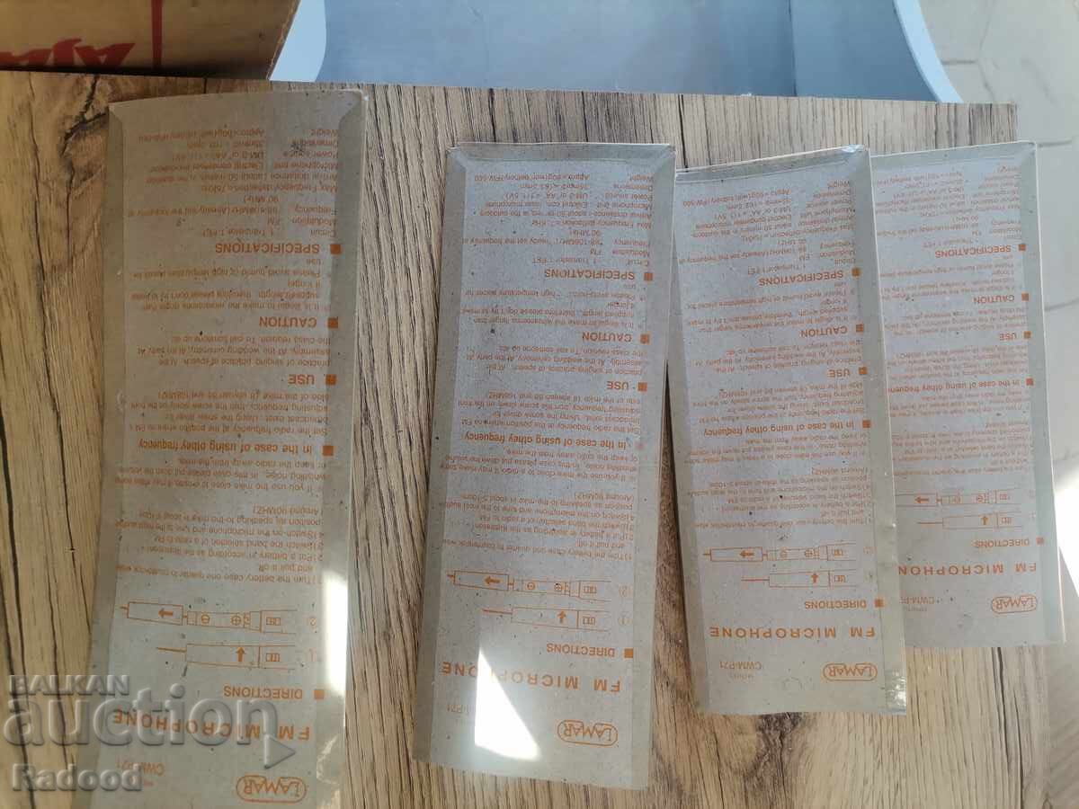 Livrarea Mini microfoane wireless 4 buc