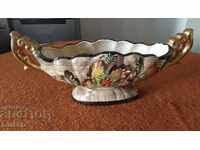 Antique handmade fruit bowl