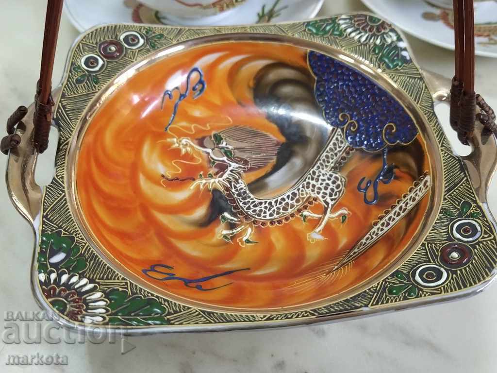 Japanese fine bone china service with geisha - 6 Japanese fine bone china service with geisha - 6