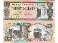 GUYANA GUYANA Emisiune de 20 USD - numărul 19** NOU UNC