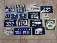 antique enamel signs lot