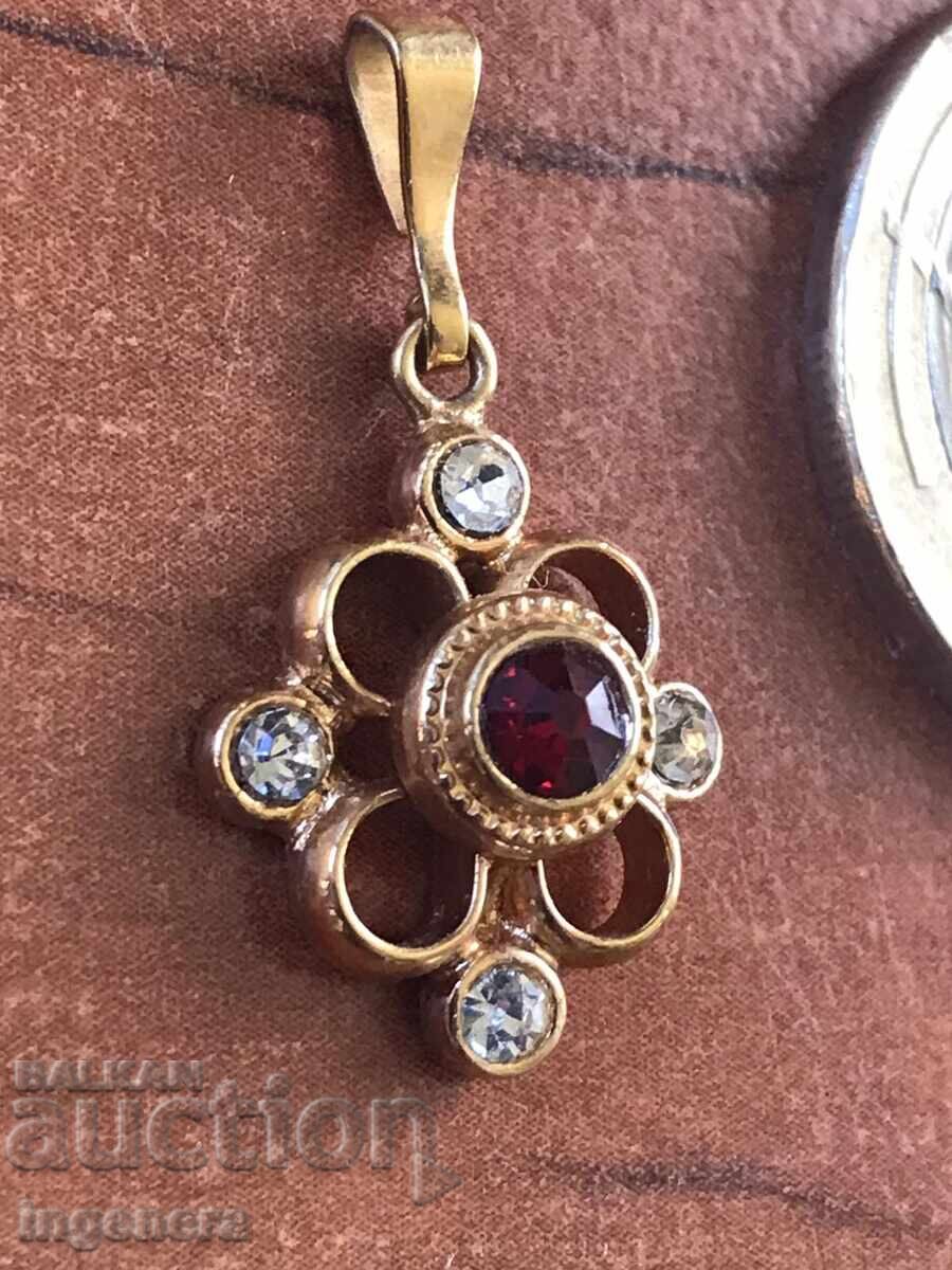 PENDANT SOUVENIR JEWELRY MEDALLION FROM THE 80S OF THE PAST CENTURY with price 14.00 BGN | € 7.16 PENDANT SOUVENIR JEWELRY MEDALLION FROM THE 80S OF THE PAST CENTURY with price 14.00 BGN | € 7.16
