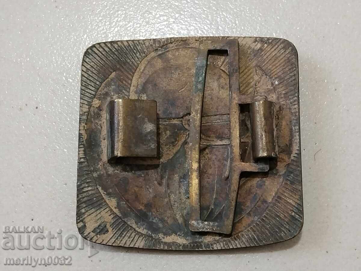 Auction Soc bronze firefighter buckle 50s belt buckle Auction Soc bronze firefighter buckle 50s belt buckle