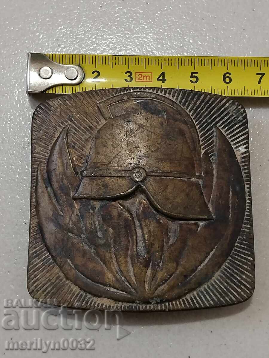 Soc bronze firefighter buckle 50s belt buckle - 5 Soc bronze firefighter buckle 50s belt buckle - 5