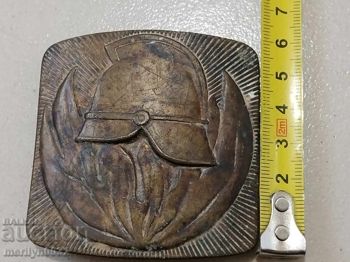 Soc bronze firefighter buckle 50s belt buckle - 6 Soc bronze firefighter buckle 50s belt buckle - 6