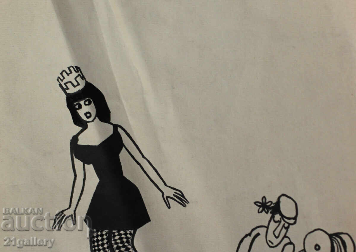 Tsvetan Tsekov Karandash (1924-2010) caricature / ink - 5 Tsvetan Tsekov Karandash (1924-2010) caricature / ink - 5