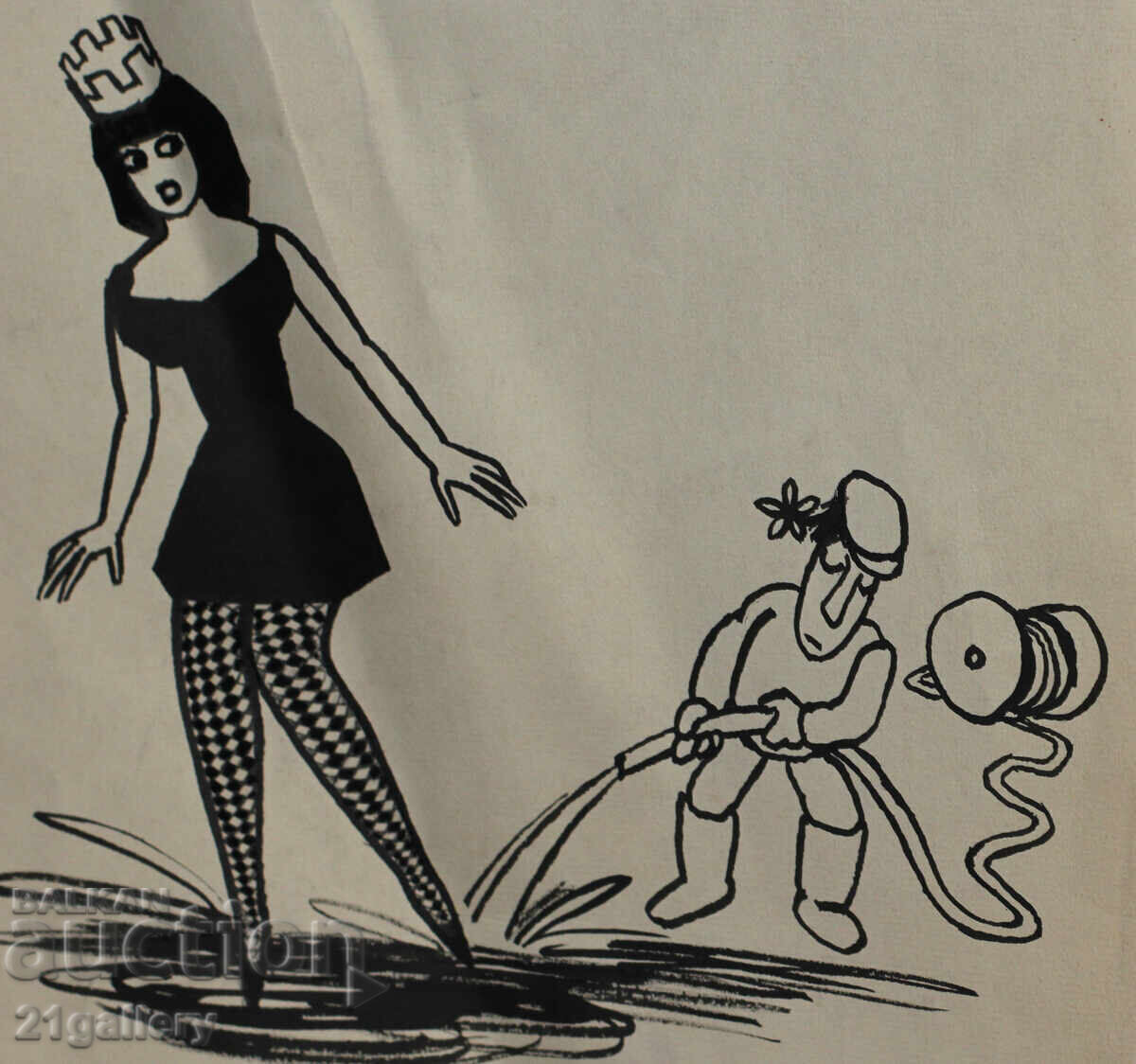 Tsvetan Tsekov Karandash (1924-2010) caricature / ink - 6 Tsvetan Tsekov Karandash (1924-2010) caricature / ink - 6