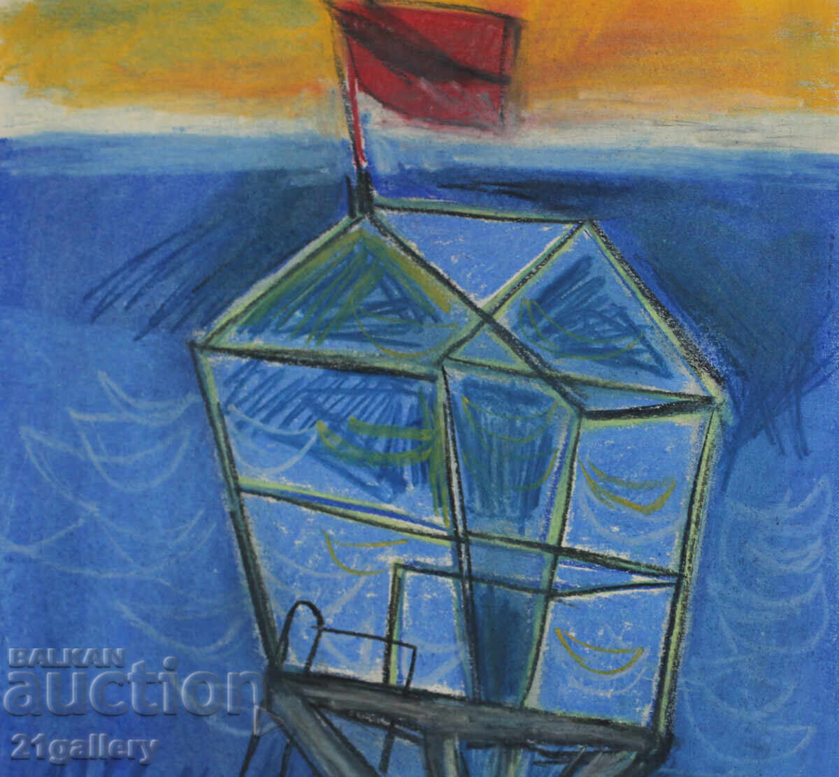 Kiril Nedyalkov (1940 – 2023) Pastel / Peisaj - 6