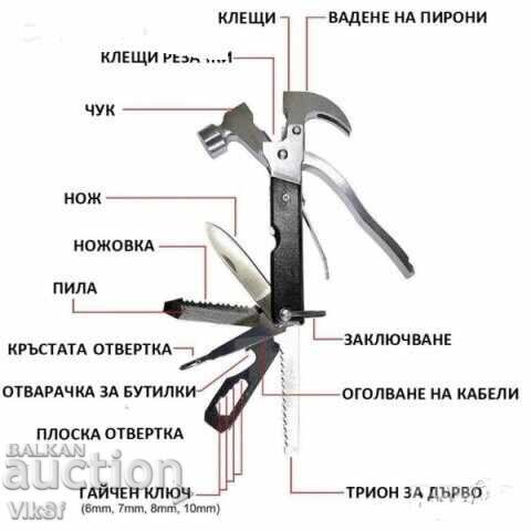 Multifunctional hammer-pliers tool - 5 Multifunctional hammer-pliers tool - 5