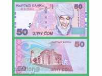 (¯`'•.¸ KYRGYZSTAN 50 som 2002 UNC ¸.•'´¯)