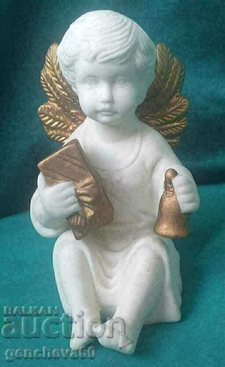 An alabaster angel figure with price 15.00 BGN | € 7.67 An alabaster angel figure with price 15.00 BGN | € 7.67