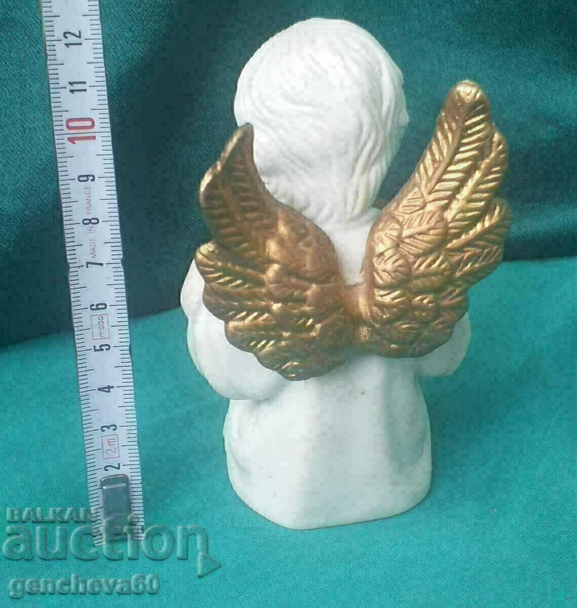 An alabaster angel figure - 5