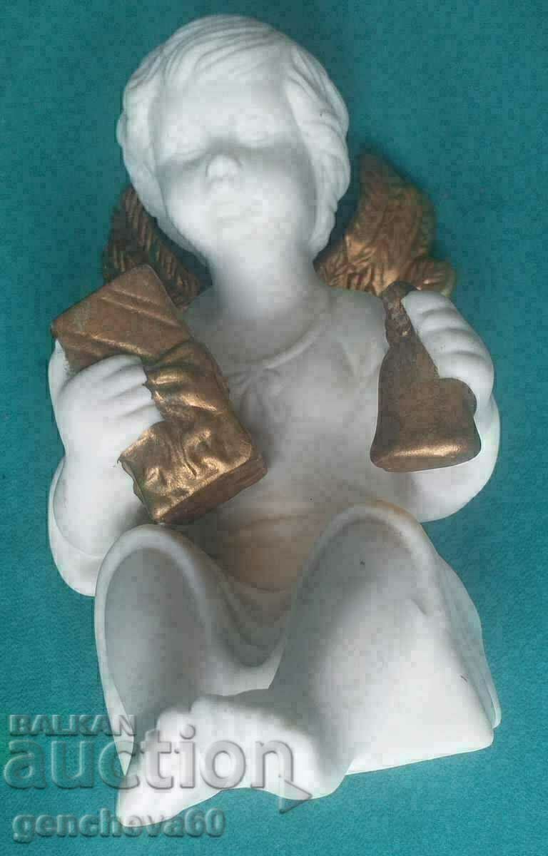 An alabaster angel figure - 6