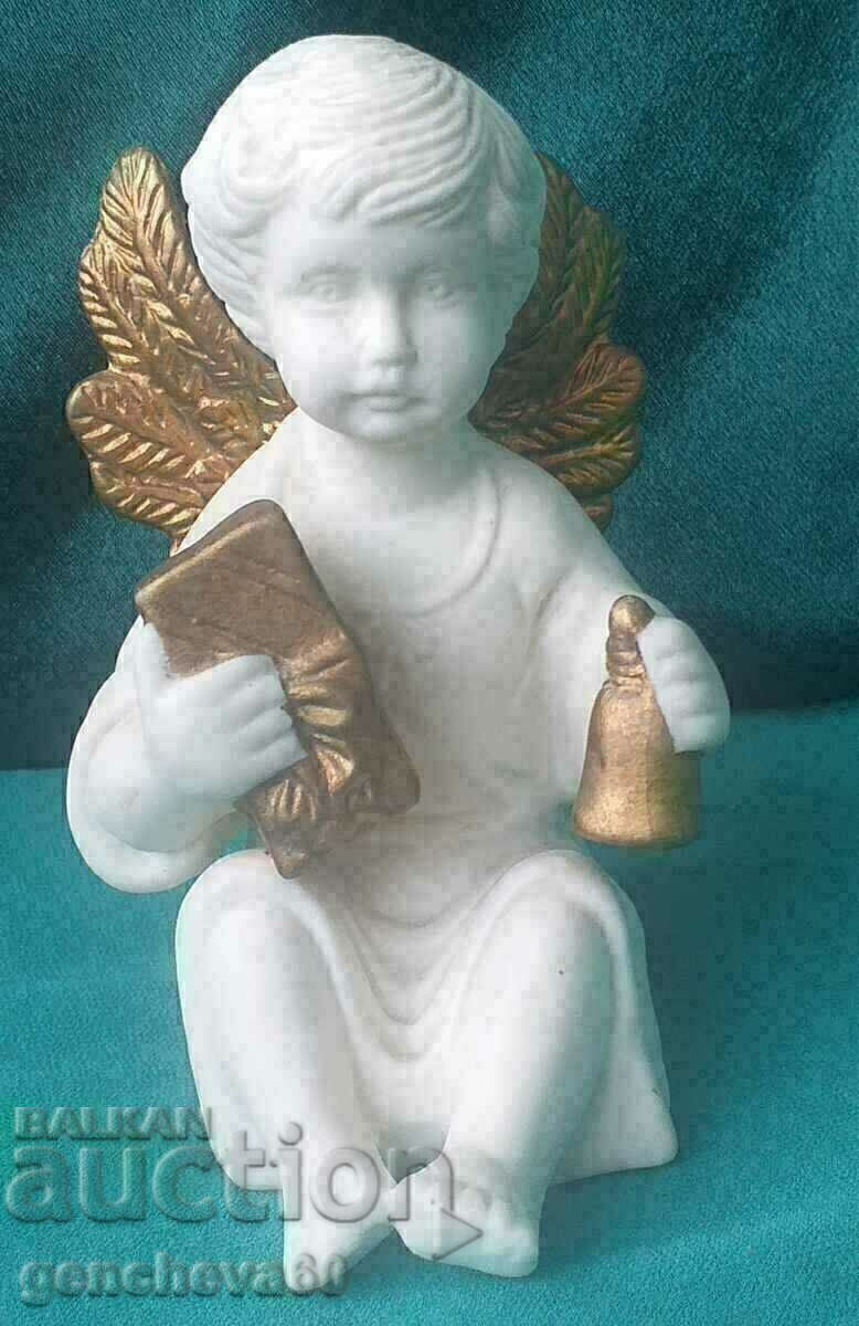 An alabaster angel figure - 7