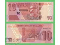 (¯`'•.¸ ZIMBABWE 10 USD 2020 UNC ¸.•'´¯)