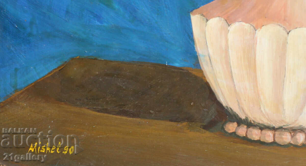 Still life vase with flowers, oil paints, signed - 7 Still life vase with flowers, oil paints, signed - 7