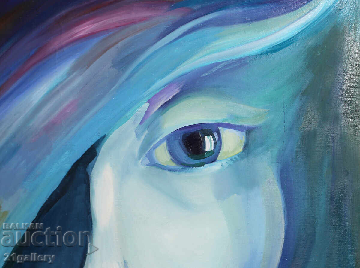 Livrarea Pictura in ulei Portret abstract, semnat Livrarea Pictura in ulei Portret abstract, semnat