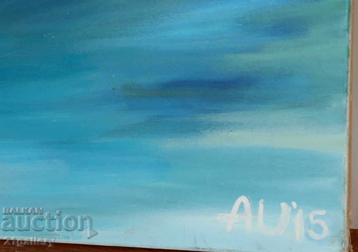 Pictura in ulei Portret abstract, semnat - 7 Pictura in ulei Portret abstract, semnat - 7