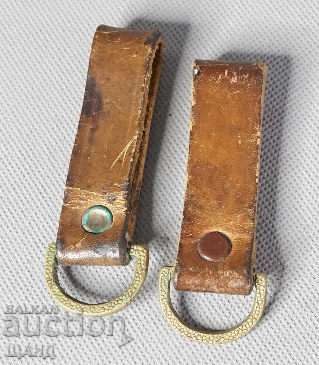 Old leather holder for Military dagger saber knife set of 2 pcs with price 10.35 BGN | € 5.29 Old leather holder for Military dagger saber knife set of 2 pcs with price 10.35 BGN | € 5.29