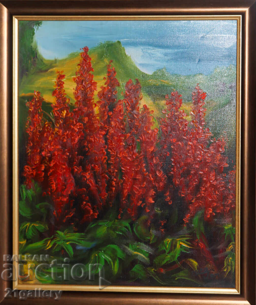 Auction Ivan Georgiev - Papa Jean / Abstract landscape Auction Ivan Georgiev - Papa Jean / Abstract landscape