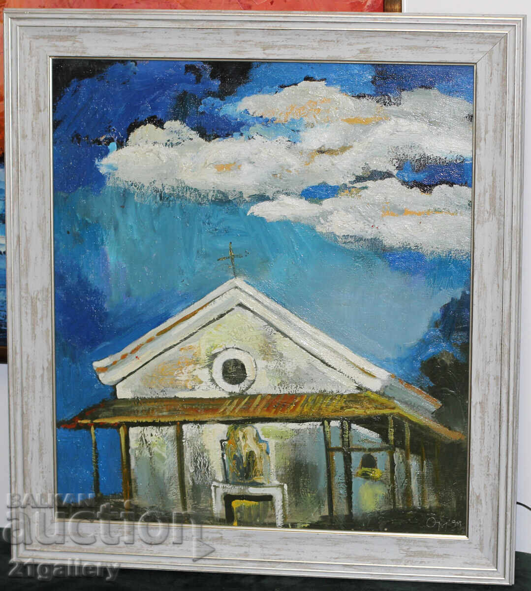 Auction Ognyan Mehandzhiev Landscape, oil paints, signed 1999 Auction Ognyan Mehandzhiev Landscape, oil paints, signed 1999