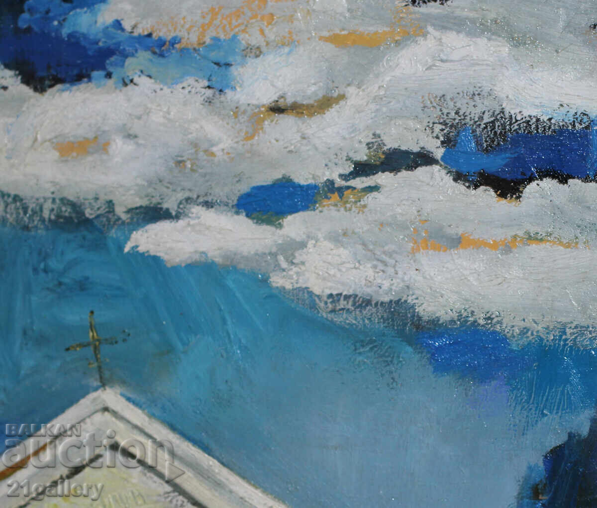 Ognyan Mehandzhiev Landscape, oil paints, signed 1999 - 5 Ognyan Mehandzhiev Landscape, oil paints, signed 1999 - 5