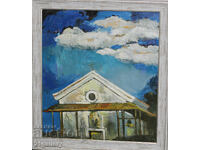 Ognian Mehandjiev Peisaj, ulei pe pânză, semnată 1999