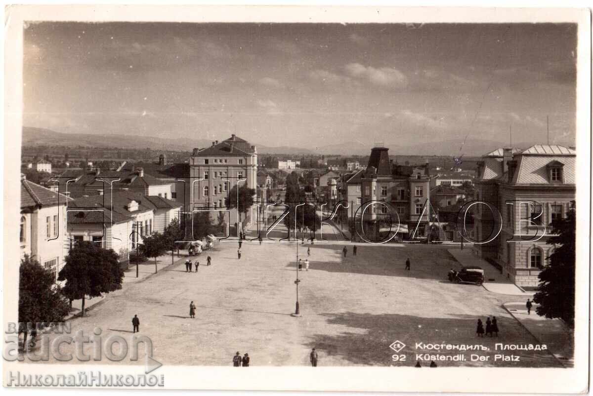 1940 OLD CARD KYUSTENDIL SQUARE PASKOV D386 1940 OLD CARD KYUSTENDIL SQUARE PASKOV D386