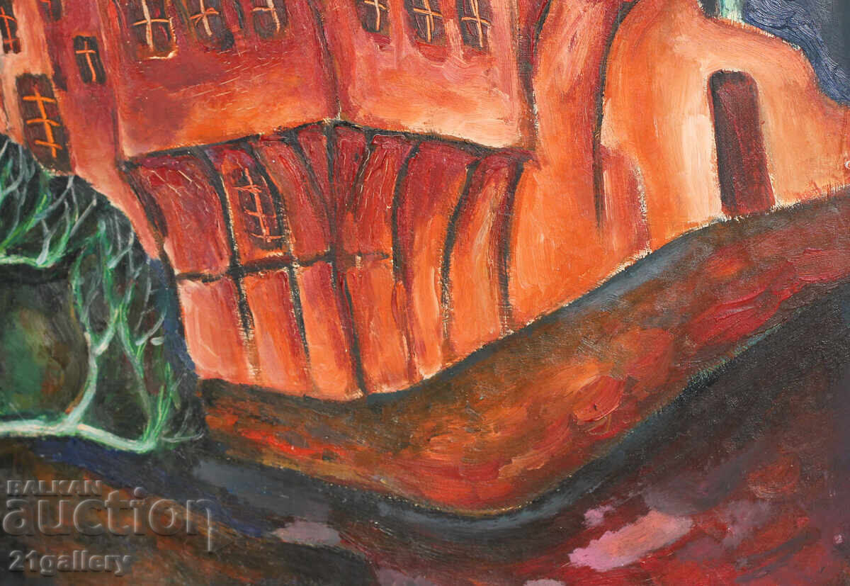 Τοπίο με σπίτι, λαδομπογιές - 7