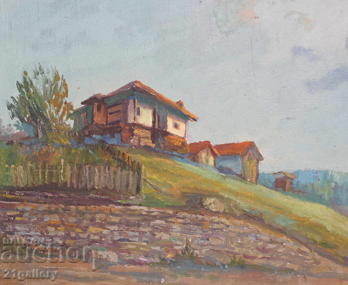 Delivery of Georgi Paunov - Paunets (1944) Landscape oil paints, signed Delivery of Georgi Paunov - Paunets (1944) Landscape oil paints, signed