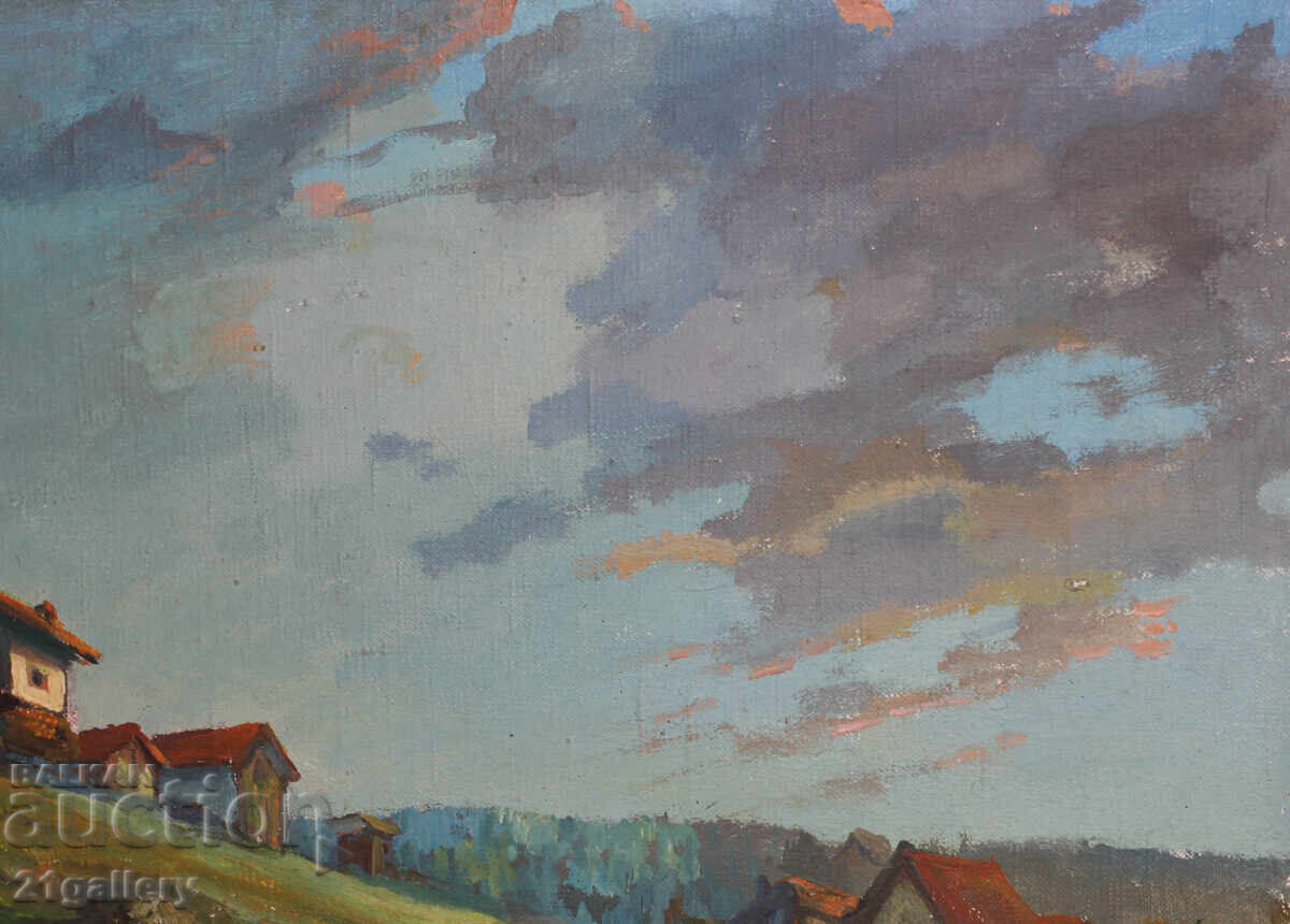 Georgi Paunov - Paunets (1944) Landscape oil paints, signed - 6 Georgi Paunov - Paunets (1944) Landscape oil paints, signed - 6