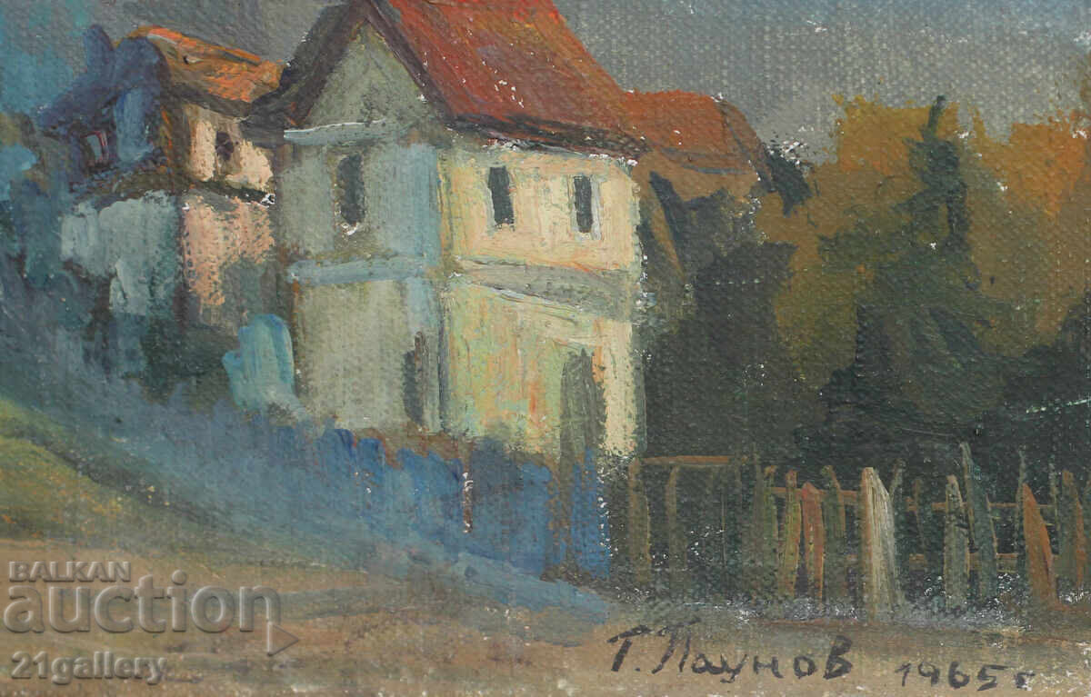 Georgi Paunov - Paunets (1944) Landscape oil paints, signed - 7 Georgi Paunov - Paunets (1944) Landscape oil paints, signed - 7