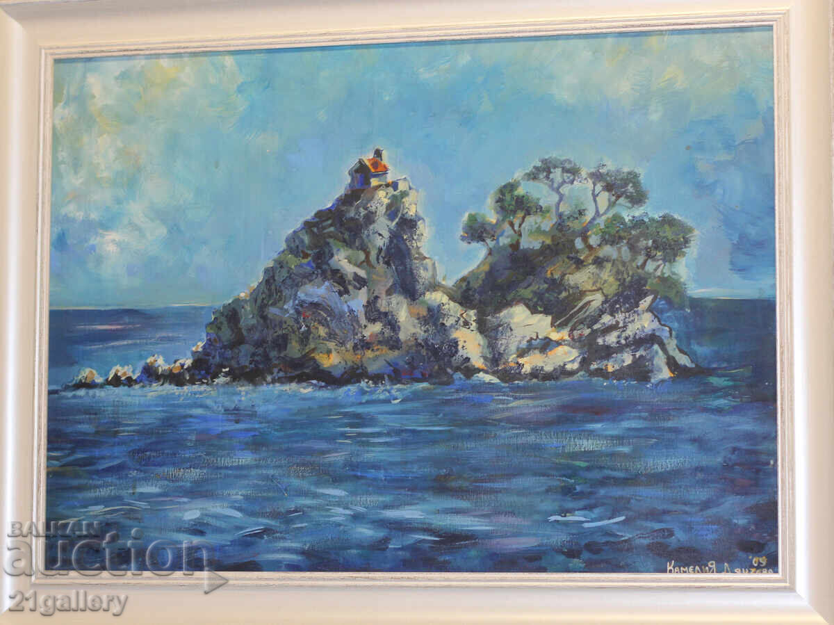 Kamelia Dyancheva / Seascape rocks, oil paints 2009 Kamelia Dyancheva / Seascape rocks, oil paints 2009
