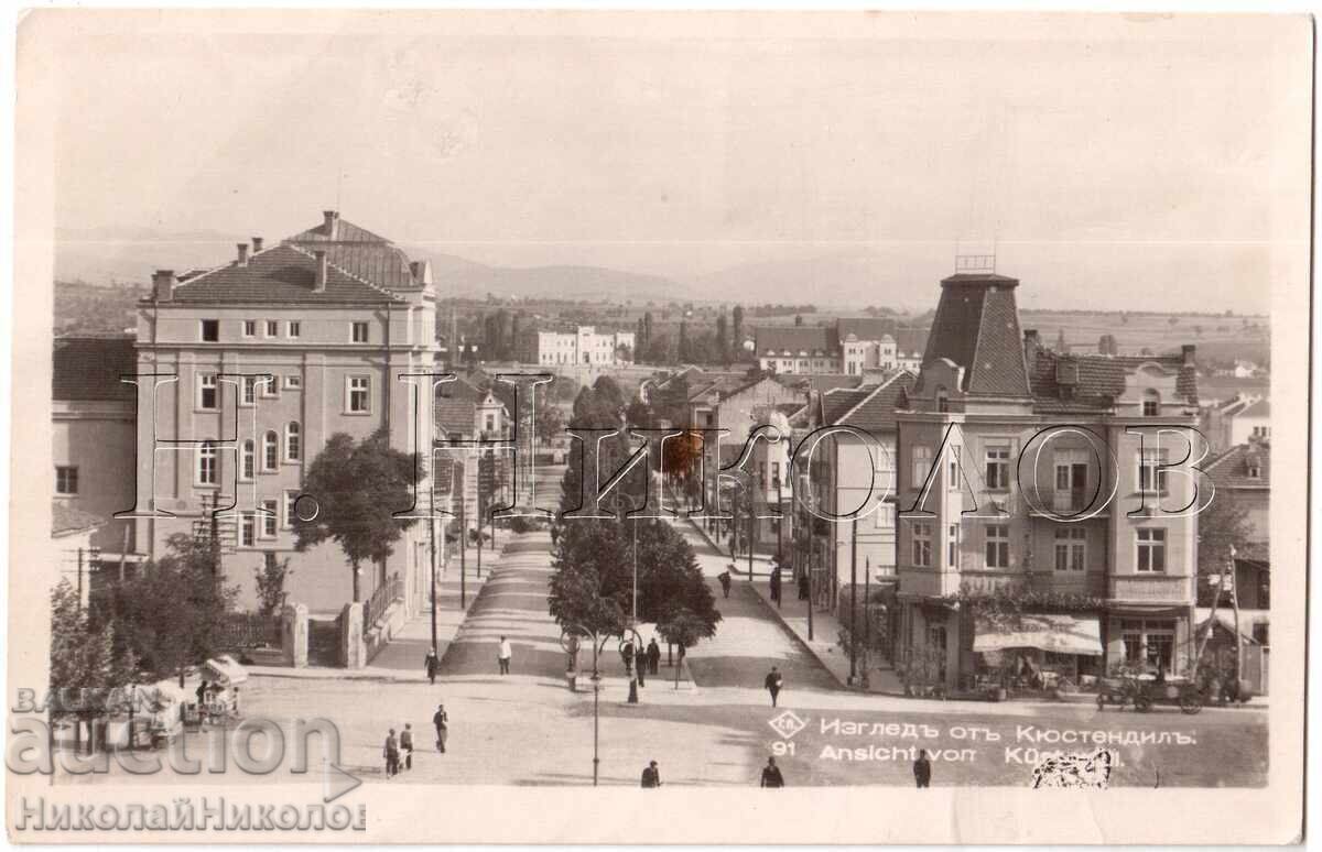 1940 CARD VECHI KYUSTENDIL GRADKI VIEW PASKOV D390