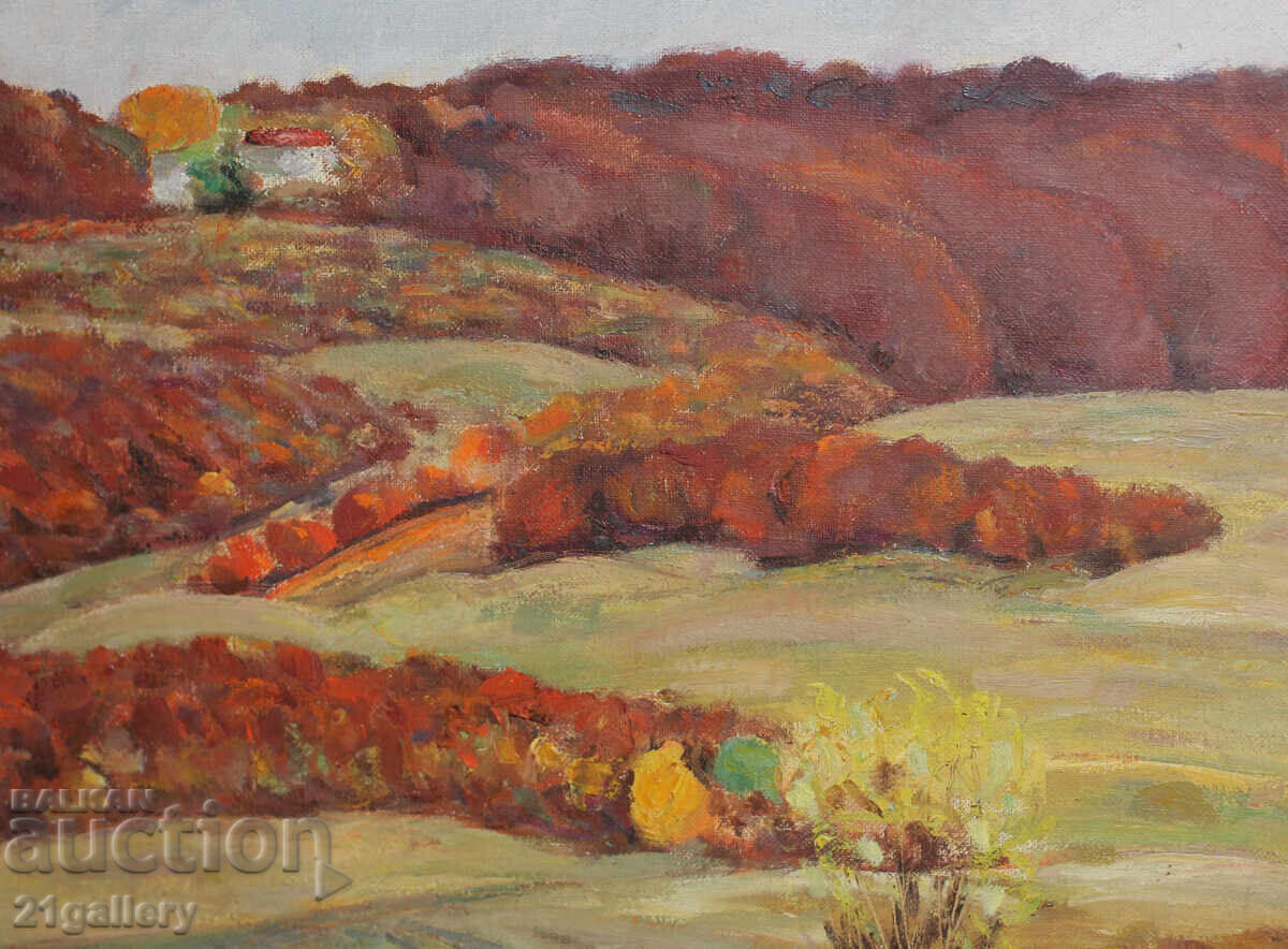 Есенен пейзаж, маслени бои - 6