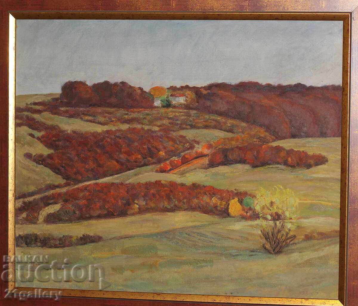 Есенен пейзаж, маслени бои