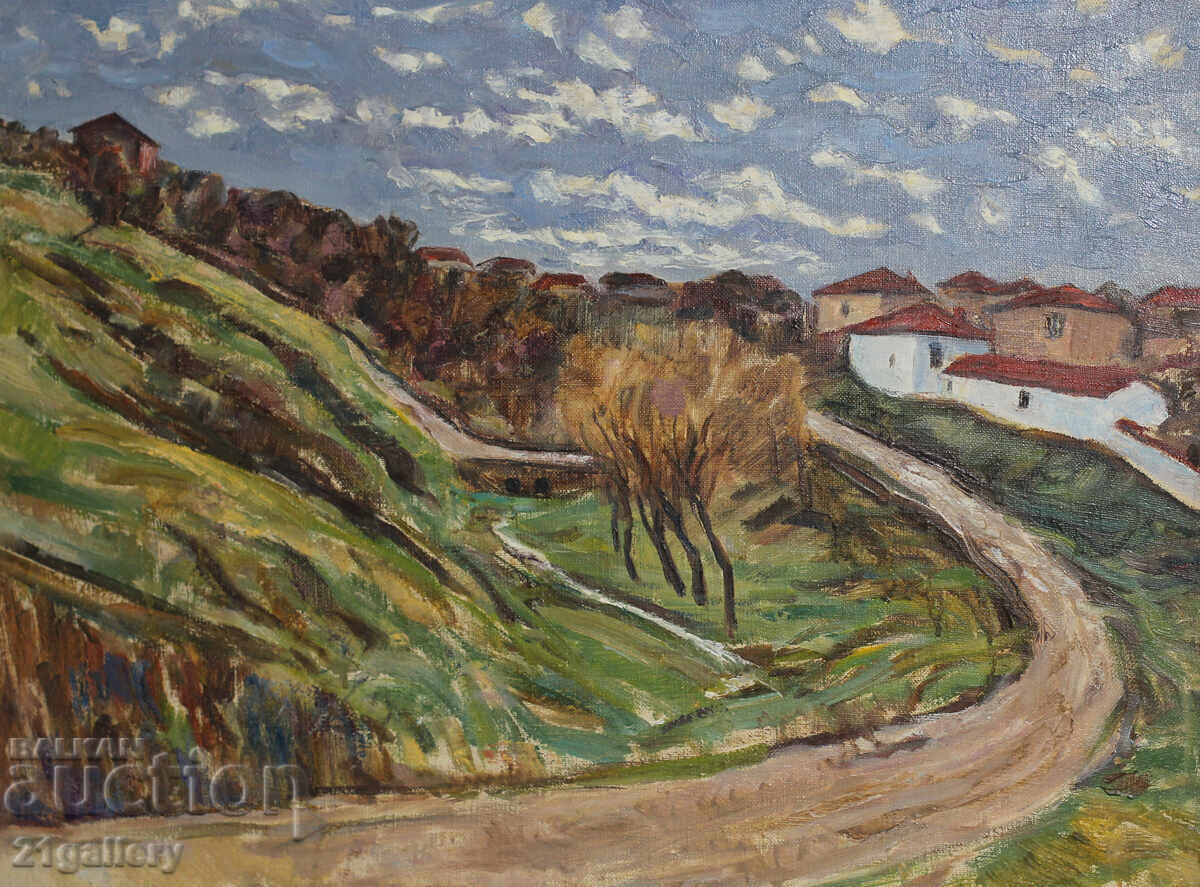 Доставка на Есенен пейзаж, маслени бои