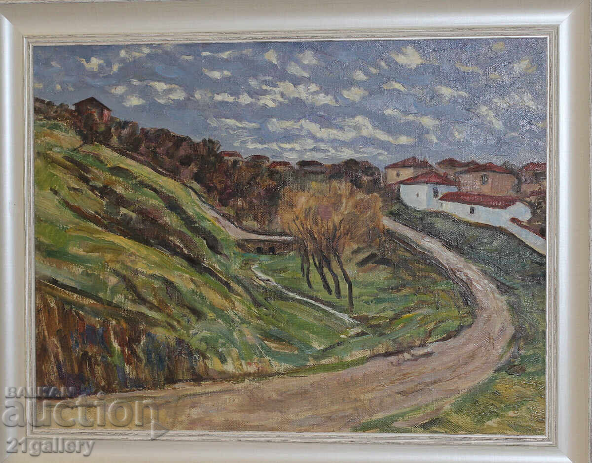 Есенен пейзаж, маслени бои