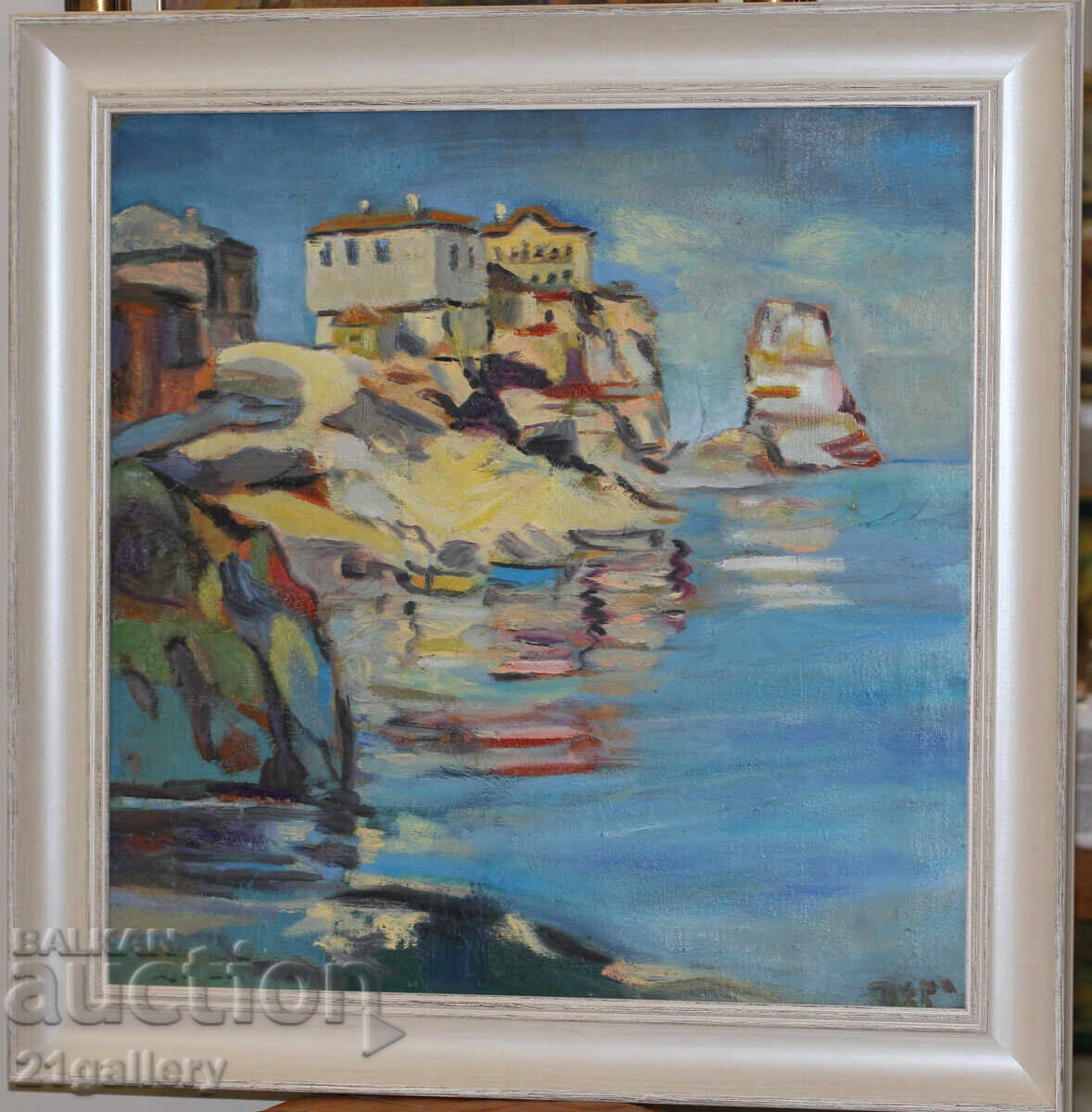 Seascape, oil on canvas, signed with price 450.00 BGN | € 230.08 Seascape, oil on canvas, signed with price 450.00 BGN | € 230.08